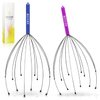 HOFASON Scalp Massager, Handheld Head Massager Tingler, Head Scratcher for Deep Relaxation, Ideal Gift Stocking Stuffers for Women Man Hair Stimulation and Stress Relief (2 Pack, Random Colors)