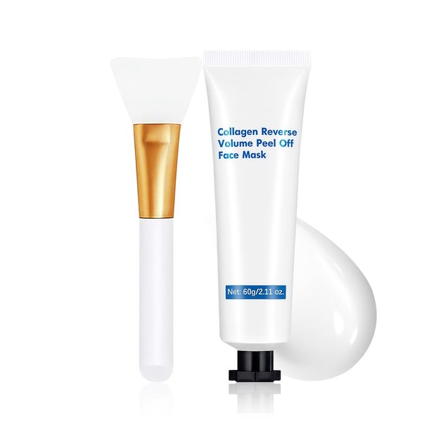 PASNOWFU Peel-Off Mask, Skin Care for face, Firming and Gloss Finish, Collagen Face Mask, Collagen Mask Night Wrapping, Smooth & Tight Skin Facial Mask