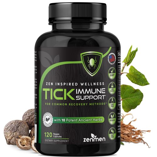 Tick Immune Support Supplement - Japanese Knotweed, Cat's Claw, Chinese Skullcap, Cryptolepis Sanguinolenta, Black Pepper Extract, Sweet Wormwood Capsules - 120 Vegan Capsules, Nut Free