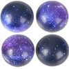 Zugar Land Galaxy Foam Stress Relief 2" Balls (4 Pack) Squeeze Relaxable Stress Relief for Kids and Adults Calming Figdet Toy Autism ADHD Fun Soft Toys for Party Favors (4 Balls)