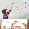 JOFONY 24 PCS Slingshot Dinosaur Finger Toys,Dino Shooter Stretchy Toy Animals Flingers Finger Flying Games Party Favors for Kids 3+ Year Old Birthday Goodie Bag Prizes