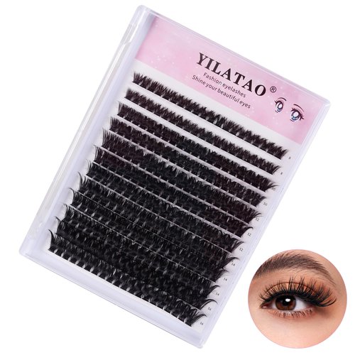 Segmental False Eyelash Set | 200pcs 30D/40D/60D/80D Natural Volume Lash Clusters | DIY at Home, Perfect for Daily and Special Occasions False Eyelashes (su80D)