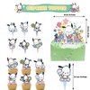 Pochacco Birthday Party Decorations, Kawaii Cartoon Party Supplies with Banner, Cupcake Cake Toppers and Foil Balloons Party Favors for Fans Birthday Background Decorations