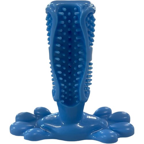 AZ Micro Mini Pigs Peanut Butter Chew Toy or Tooth Paste Dental Stick Pet Toy (Blue)