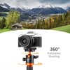 K&F Concept Professional 28mm Metal Tripod Ball Head 360 Degree Rotating Panoramic with 1/4 inch Quick Release Plate Bubble Level for Tripod Monopod Slider Camera Camcorder up to 22 pounds