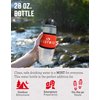 READYWISE - 28 Oz, Seychelle Water Filtration Bottle, Hiking, Backpacking and, Camping Water Bottle, BPA-Free, Prepper Gear and Supplies, Gray/Black