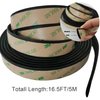 Smeyta 16.5FT/5M Car Windshield Seal Strip,Rubber Sealing Strip Trim,Rubber Weather Strip for Car Front Rear Windshield/Sunroof/Sliding Doors/Windows,Car Exterior Accessories(Black)