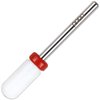 Pana Professional USA Ceramic White Round Top Small Barrel Bit Nail Drill (Grit: Fine) 3/32" Shank Size