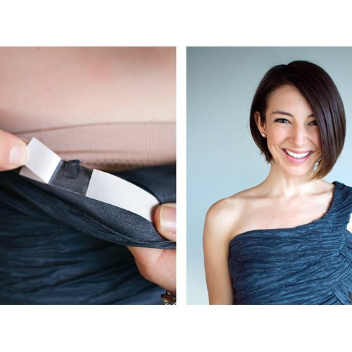 Fearless Tape - Womens Double Sided Tape for Clothing and Body, Transparent Clear Color for All Skin Shades, ½” x 3 Yard Roll