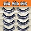 MayIFindYou Halloween Glitter Lashes,Dramatic False Eyelashes with Shinny Glitter Faux Mink Eyelashes for Festivals Parties Strip Lashes Pack 5 Pairs (C2-Glitter & Blue)