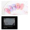 AKOAK 4 Pcs Silicone Nail Carving Mold Candy Bear Jelly Carving Geometric Model Phototherapy Glue Filling Mold DIY Nail Art Tools
