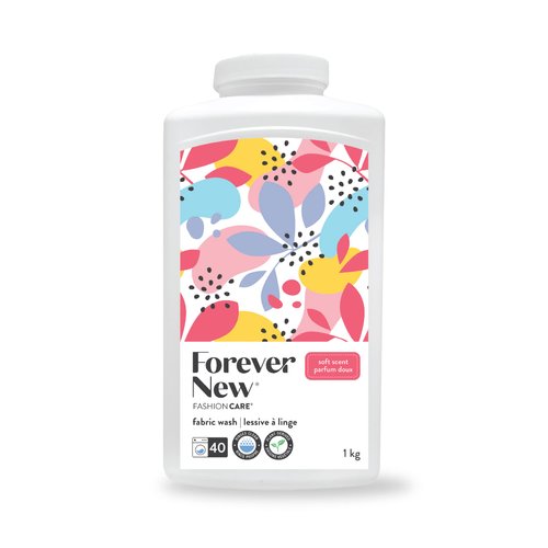 Fashion Care 1kg Laundry Detergent Powder, Delicate, Natural, Soft, Scented Eco Friendly