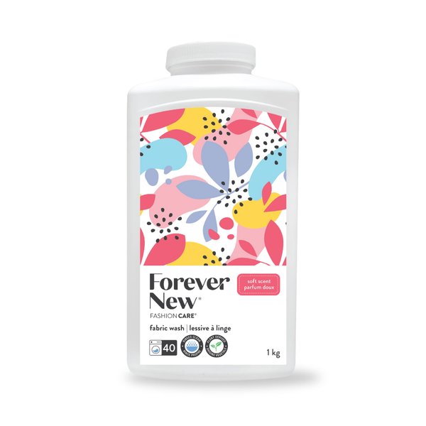 Fashion Care 1kg Laundry Detergent Powder, Delicate, Natural, Soft, Scented Eco Friendly
