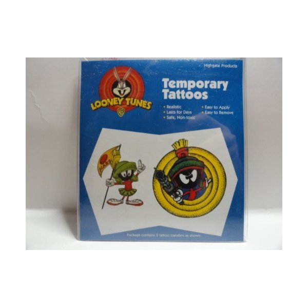 Body Prints Looney Tunes Temporary Tattoos - Marvin the Martian