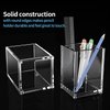 MaxGear Pen Holder 2 Pack Clear Acrylic Pencil Holder for Desk, Pen Cups for Desk Supplies Holders, Acrylic Cup Holder for Toothbrush, Straw, Makeup Brush Holder, School Home Office Desk Accessories