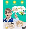 Poraxy Dinosaur Toys, 4 in 1 STEM Kits for Kids Age 8-10, Toys for Ages 8-13, Educational Science Building Projects, 3D Wooden Puzzles Robot Crafts, Gifts for Boys Girls 7 8 9 10 11 12 13 Year Old