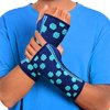 Sparthos Wrist Support Sleeves (Pair) – Compression Wrist Brace for Men and Women - Carpal Tunnel Tendonitis Arthritis Pain Relief Recovery from Wrist Pain, Strains, Sprains, Bursitis (Blue-S)