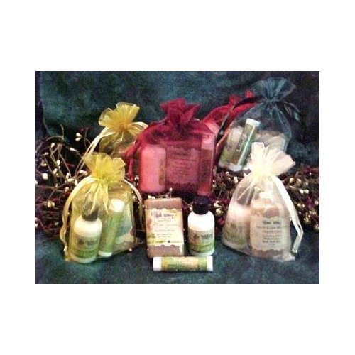 Organza Gift Bags with Natural Skin Care Products (Dude (Men))