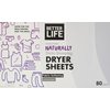 Better Life Natural Dryer Sheets, Unscented, 80 Count