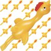 Jishi Chicken Finger Slingshot 12-Pack Flying Rubber Chickens Sling Shot Toys Bulk, Silly Novelty Party Favors, Funny Gag Gifts for Kids Teens Adults, Easter Christmas Birthday Goodie Bag Stuffers