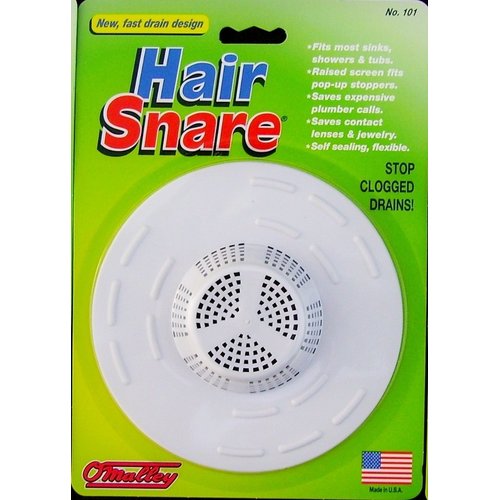 Hair Snare Drain Cover Universal - White (6-Pack)