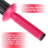 Neuvikter Curly Hair Styler Tool, 17 Teeth Curling Roll Comb - Rose red+Black, Hair Salon Professional Curling Brush for Home Use