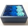3 Boxes (27 Pcs Total) of Blue Flora Scented Rose Flower Bath Soap, Plant Essential Oil Rose Soap in Gift Box, Gift for Anniversary/Birthday/Wedding/Valentine’s Day/Mother’s Day
