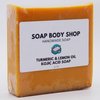 Turmeric & Lemon Oil Kojic Acid Soap, Dark Spot Remover For Face, Kojic Acid Soap For Hyperpigmentation, Even Complexion Soap, Fade Scars, Acne Scar, Turmeric Soap Bar, Handmade, 3.5 Ounces