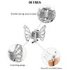 Wecoe 30pcs Small Butterfly Hair Clips Mini Claw Clips Cute Silver Hair Clips Metal Decorative Tiny Hair Clips Halloween Hair Accessories Women Gift