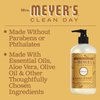 MRS. MEYER'S CLEAN DAY Liquid Hand Soap, Cruelty Free and Biodegradable Hand Wash Formula Made with Essential Oils, Honeycomb Scent, 12.5 Ounce Bottle