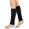 American Trends Leg Warmers for Women Girls 80s Ribbed Leg Warmer for Neon Party Knitted Fall Winter Sports Socks 2pack(Black+White)