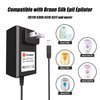 PKPOWER AC Adapter for Braun Silk Epil Lady Shaver Epilator EE110 5306 5316 5317, Power Supply for Braun Silk Epil 3 Perfection SE3170 SE3270 Pl-41-77 V-3 PI-41-77 V-3