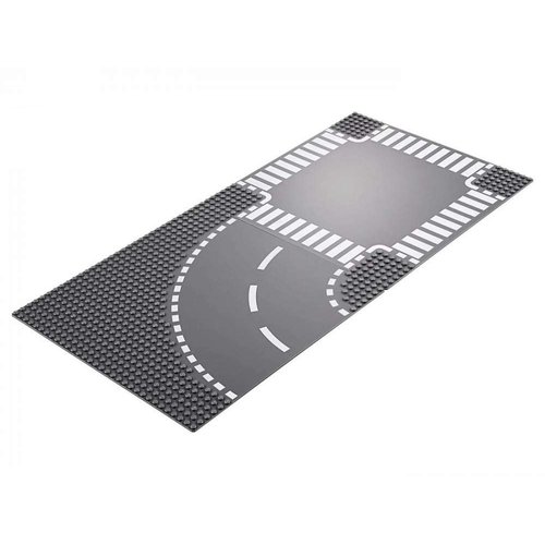 LEGO City Curve and Crossroad 60237 Building Kit (2 Pieces)