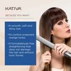 Kativa Brazilian Straightening Brunette Kit, 12 Weeks of Home Use Professional Straightening, with Organic Coconut Oil, Açai Oil, and Keratin, for Straighter, Softer and Shinier Dark-Coloured Hair