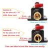 ANJOSHI 100A Auto Car Protection Stereo Switch Fuse Holders Inline Circuit Breaker Reset Fuse Inverter for Car Audio System Protection 12V-48V DC