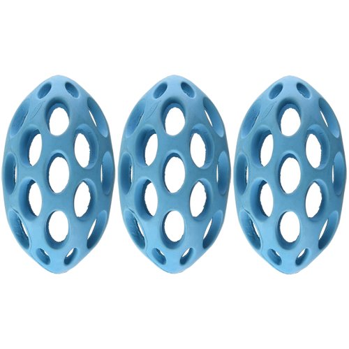 (3 Pack) JW Pet Company Sphericon Rubber Dog Toy, Assorted Colors (Small)