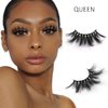 SY SHUYING 6 Pairs 25mm Mink Lashes 3D Real Mink Eyelashes Dramatic Fluffy False Eyelashes 100% Handmade 6D Long Thick Soft Reusable Luxurious Volume Strip Eye Lashes (Queen)