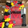 DEAPEICK 134pcs Balloons Race Car Birthday Party Supplies Decorations for Boys - Racing car Theme Party Supplies Happy Birthday Racecar Number Balloons Garland Kit Vroom Birthday Party Decorations