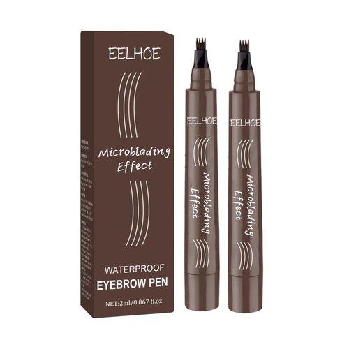 Four Fork Wild Water Eyebrow Pencil (dark Brown), Micro Coated Waterproof Eyebrow Pencil -037oz, Long-lasting, Natural Appearance, Easy To Use