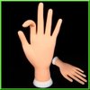 Flectional Model Hand Adjust Nail Art Practice Training Model Gel Stand Display