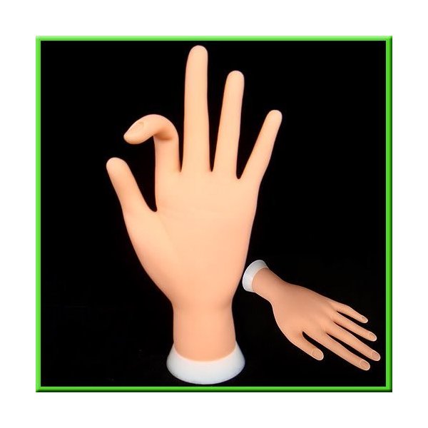 Flectional Model Hand Adjust Nail Art Practice Training Model Gel Stand Display