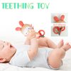 WHNKFB Baby Musical Rattles 0-6-12 Months, Baby Teething Toys with Music and Light, Infant Educational Learning Toys, Teethers for Newborn Baby Boy Girl Gifts (Rabbit)