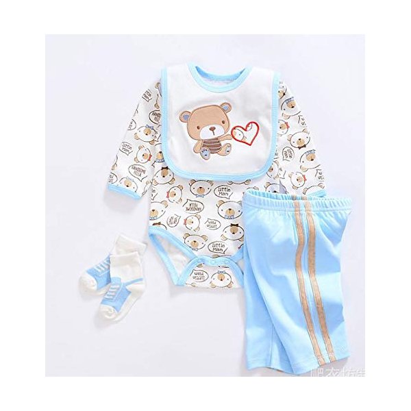 Reborn Baby Dolls Clothes Blue Outfits for 20"- 22" Reborn Doll Boy Baby Clothing Baby Sets