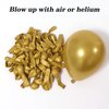 RUBFAC Gold Balloons, 120pcs 5 Inch Chrome Metallic Latex Gold Balloon for Party Supplies Birthday Anniversary Festival Baby Shower Wedding Engagement Decoration