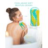 Silicone Exfoliating Body Scrubber Loofah Silicone Scalp Massager Shampoo Brush Soft Body Scrubbers for Use in Shower Lathers Well Easy to Clean 2 in 1 BSROLUNA (1 Pack Camouflage Green)