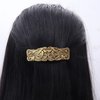 iRIIRIO 2pcs Viking Celtic Knot Hair Clips Vintage Hair Barrettes French Hair Clips Engraved Headwear for Women Girls (Silver, Bronze)