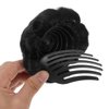 Beavorty Jaw Clip Bun Hair Hair Bun Chignon Hair Hair Donut Extension Black Wig Grip Bride Donut Chignon Chignon Clip Hair Bun Extension Synthetic Fiber Hair
