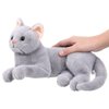 Gadpiparty Stuffed Cats Plush Cat Doll, Realistic Soft Plush Cat Toy for Kids Adults Boys and Girls, Stuffed Animals Cat Doll for Kids Birthday (Grey, 12 Inch) Cat Stuffed Animals