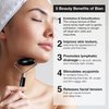 Ginger Chi Bian Stone Roller for Face- Anti Aging, Wrinkles Free, Eye, Neck & Body Roller for Lymphatic Massage, Eye Puffiness Treatment- Enhances Skin Elasticity & Toning Facial Muscles