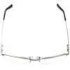 Foster Grant mens Lamar Glasses Reading Glasses, Gunmetal/Transparent, 59 mm US